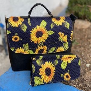 Shoulder Bag & Wallet Matching 2 Piece Set